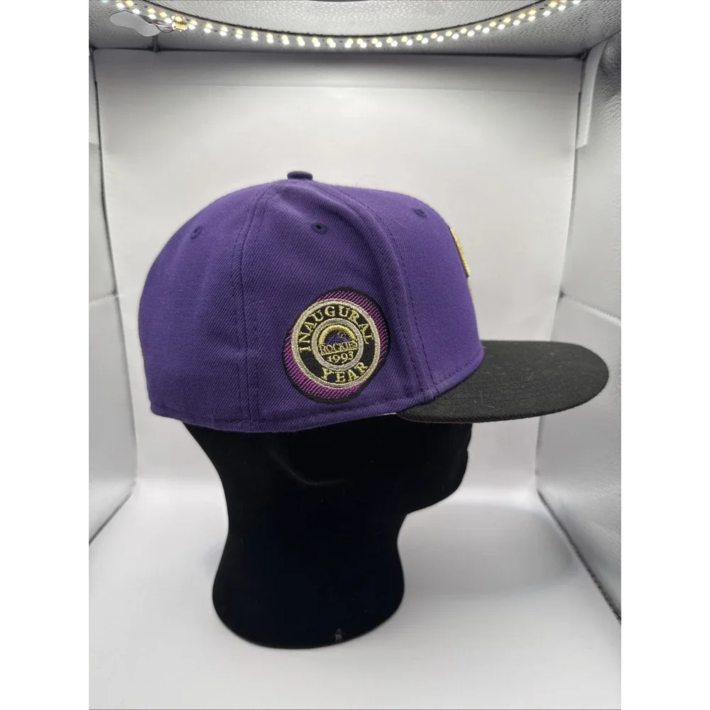 COLORADO ROCKIES MLB 1993 INAUGURAL SEASON NEW ERA FITTED LOGO‎ HAT Custom 7 3/8